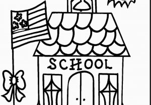 Coloring Pages Of School Building School Coloring Page