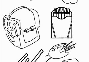 Coloring Pages Of School Supplies Free Drawing School at Getdrawings