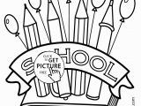 Coloring Pages Of School Supplies School Supplies Coloring Pages Printables Awesome New Printable Cds