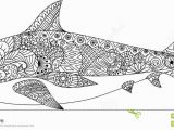 Coloring Pages Of Sharks Printable Shark Line Art Design for Coloring Book for Adult Tattoo T