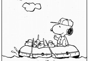 Coloring Pages Of Snoopy and Woodstock Snoopy and Woodstock Rafting Coloring Picture for Kids