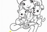 Coloring Pages Of Strawberry Shortcake and Her Friends Dn Strawberry Shortcake Coloring Page