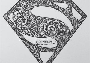 Coloring Pages Of Superman Symbols Tbt ornament Superman Art original … Görüntüler Ile