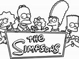 Coloring Pages Of the Simpsons Family Cool Simpsons Family Logo Coloring Page with Images