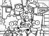 Coloring Pages Of the Simpsons Family Simpsons Family at Street Coloring Page In 2020