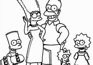 Coloring Pages Of the Simpsons Family Simpsons Family Selfie Coloring Page Printable Coloring