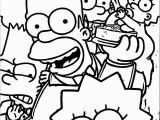 Coloring Pages Of the Simpsons Family the Simpsons Family Coloring Page