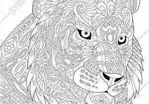 Coloring Pages Of Tiger Cubs Lion Coloring Pages for Adults Adult Coloring Page Tiger Zentangle