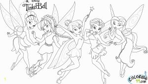 Coloring Pages Of Tinkerbell and Her Fairy Friends Tinkerbell and Friends Coloring Pages