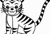 Coloring Pages Of White Tigers Awesome Cute Cat Tiger Coloring Page