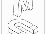 Coloring Pages Printable Letter M M for Magnet In 2020