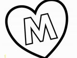 Coloring Pages Printable Letter M M Hearts Colouring Pages