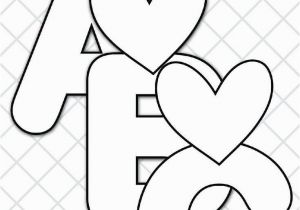 Coloring Pages Printable Letters Of the Alphabet Free Heart Printable Alphabet for Valentine S Day Black and