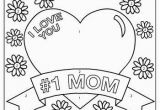 Coloring Pages Printable Mother S Day I Love You Mom