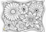Coloring Pages Printable Of Flowers Flower Coloring Page Freebie with Images