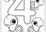 Coloring Pages Printables with Numbers Number 4 Preschool Printables Free Worksheets and