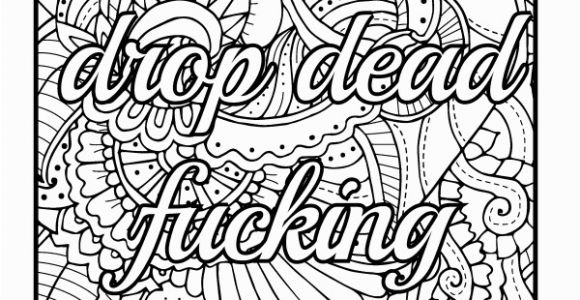 Coloring Pages Quotes for Adults Amazon Be F Cking Awesome and Color An Adult Coloring