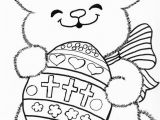 Coloring Pages Religious Easter Printable Catholic Easter Bunny Coloring Page