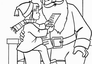 Coloring Pages Santa Claus Printable Sitting On Santa S Lap Printable Christmas Coloring Page