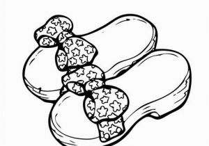 Coloring Pages Shoes Printable Summer Shoes with Bows Coloring Page for Girls Printable