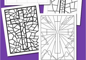 Coloring Pages Stained Glass Free Printable Free Stained Glass Coloring Pages and Bookmarks for Easter