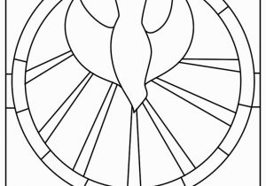 Coloring Pages Stained Glass Free Printable the Holy Spirit Es at Pentecost Stained Glass