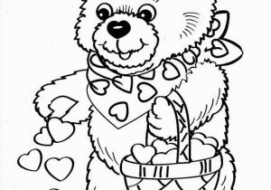 Coloring Pages Teddy Bear Printable Ours Avec Coeur Coloriage A Colorier