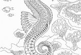 Coloring Pages Under the Sea Seahorse Pdf Zentangle Coloring Page therapy Coloring