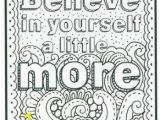 Coloring Pages with Quotes Printable Believe In Yourself with Images