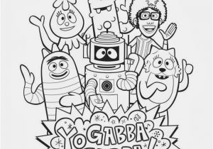 Coloring Pages Yo Gabba Gabba Yo Gabba Gabba Coloring Book Coloring Home