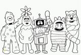 Coloring Pages Yo Gabba Gabba Yo Gabba Gabba Free Printables Coloring Home