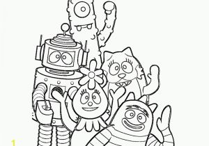 Coloring Pages Yo Gabba Gabba Yo Gabba Gabba Free Printables Coloring Home