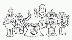 Coloring Pages Yo Gabba Gabba Yo Gabba Gabba Free Printables Coloring Home