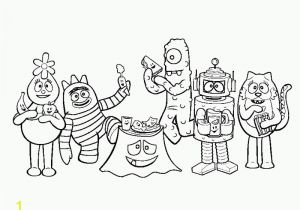 Coloring Pages Yo Gabba Gabba Yo Gabba Gabba Free Printables Coloring Home