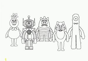 Coloring Pages Yo Gabba Gabba Yo Gabba Gabba Free Printables Coloring Home