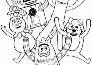 Coloring Pages Yo Gabba Gabba Yo Gabba Gabba Show for Kids Coloring Page Coloring Sun Di