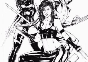 Coloring Pictures Of the X-men Psylocke X 23 & Wolverine by Leo Matos