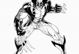 Coloring Pictures Of the X-men Wolverine Ready for Action X Men Coloring Page Printable