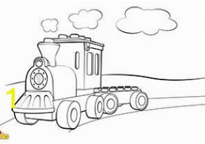 Coloring Pictures Of Train Cars Lego Duplo Train Coloring Page