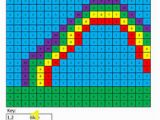 Coloring Squared Color by Number Murals Free Math Coloring Pages Pixel Art and Math