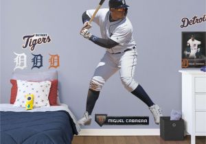 Comerica Park Wall Mural Miguel Cabrera at Bat Life Size Ficially Licensed Mlb Removable Wall Decal