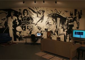 Comic Book Wall Murals Batman Wall Mural Art On Inspiration