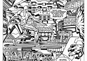 Comic Coloring Pages Ics Fantastic Four Silver Surfer 60s Books Adult Coloring Pages