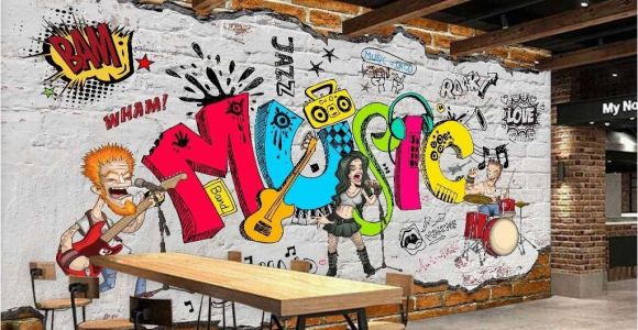 Comic Murals for Walls Animated Band Music Cartoon Ic Art Wall Murals Wallpaper