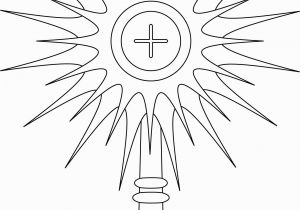Confirmation Coloring Pages Monstrance Coloring Page Google Search