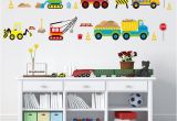 Construction Site Wall Mural Pin On Wall Stickers