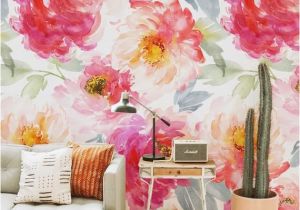 Contemporary Murals for Walls Boho Wallpaper Boho Flowers Peony Wallpaper Peonies Wall