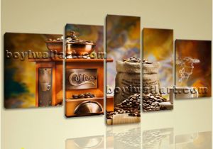 Contemporary Murals for Walls Canvas Wall Art Print Coffee Restaurant Mural Decor Framed