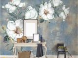 Contemporary Wall Decals Murals Custom 3d Mural Wallpaper European Style Diamond Jewelry Golden Flower Backdrop Decor Mural Modern Art Wall Painting Living Room Wallpaperss