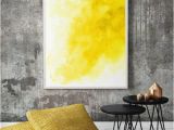 Contemporary Wall Decals Murals Off Yellow Watercolor Wall Art Modern Wall by